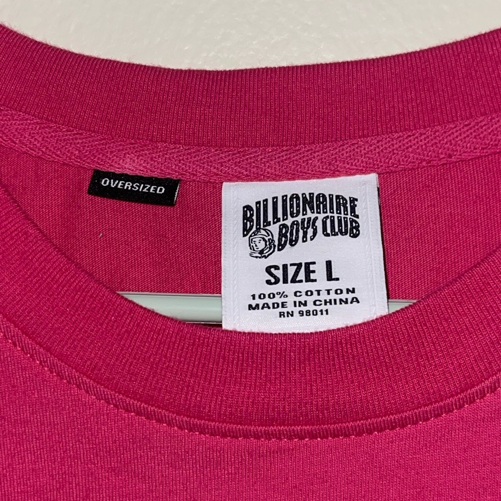 Oversized BBC hot pink tshirt unisex